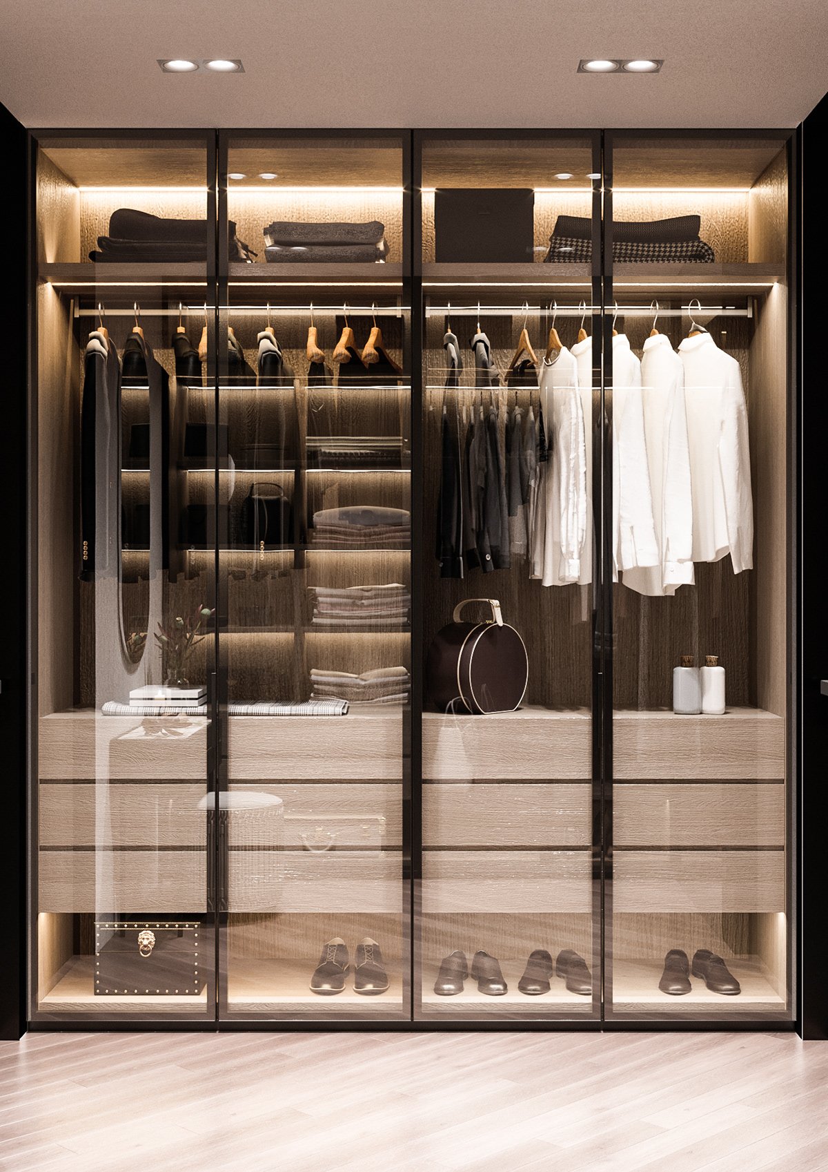 پروفیل درب شیشه‌ای