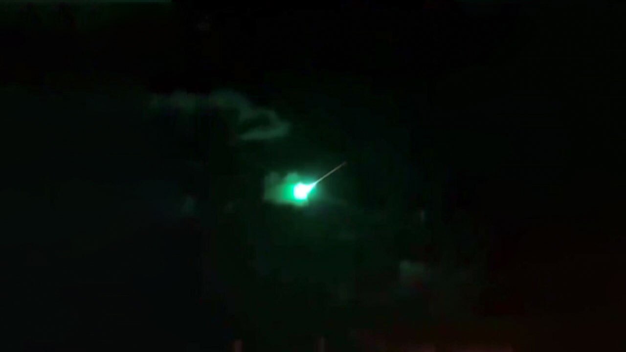 تصویر عبور شهاب سنگ از آسمان ترکیه