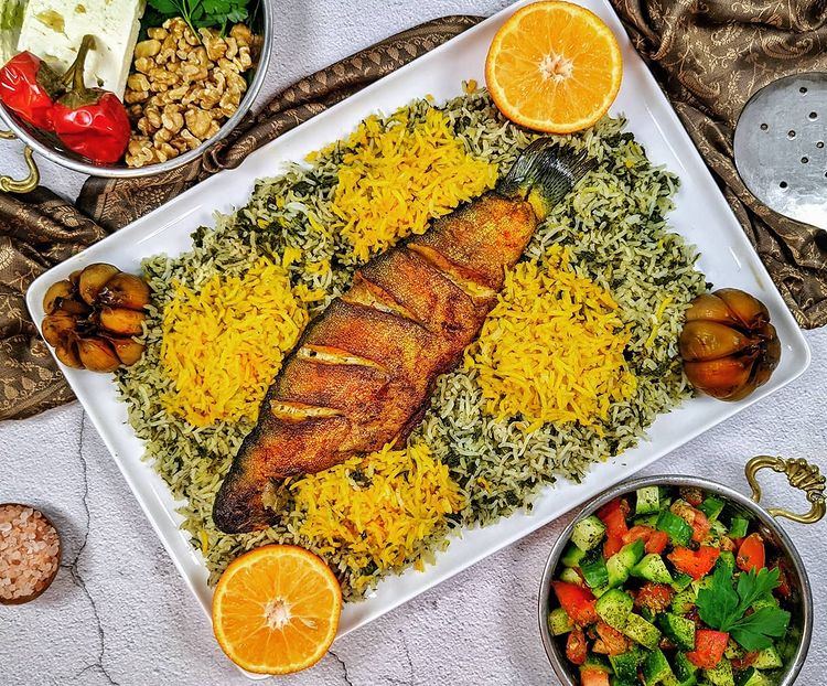 طرز تهیه سبزی پلو با ماهی برای شب عید