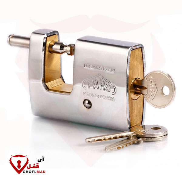 قفل کتابی 950S برنجی روپوشدار با کلید معمولی پارس قفل pars ghofl (عمده)