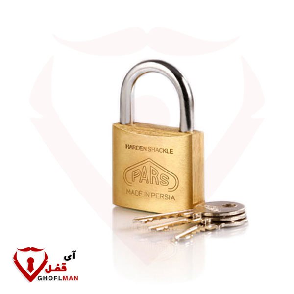 قفل آویز برنجی 50 پارس قفل PARS GHOFL (عمده)