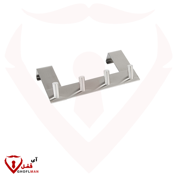 جا حوله ای چهار شاخه استنلس استیل درب کابینت تین TEEN (24عددی)