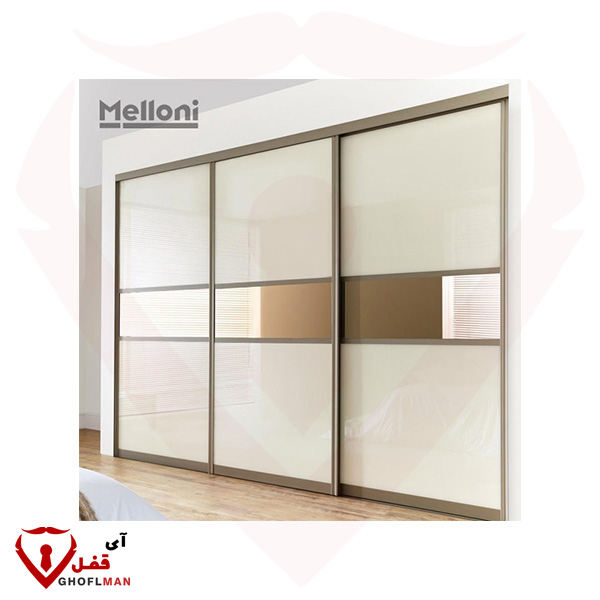 مکانیزم تاپ لاین تو کار سوپر اسلیم 3 درب (شیارخور) ملونی MELLONI