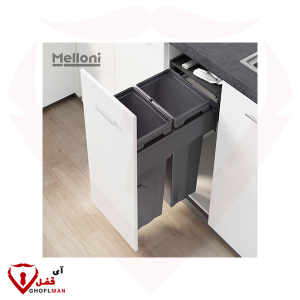 سطل ۲قلو Max Bin کد ۹۰۱۸ ملونی MELLONI