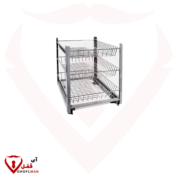 سبد سیب زمینی پیاز کف ریل سه طبقه کلاسیک Classic
