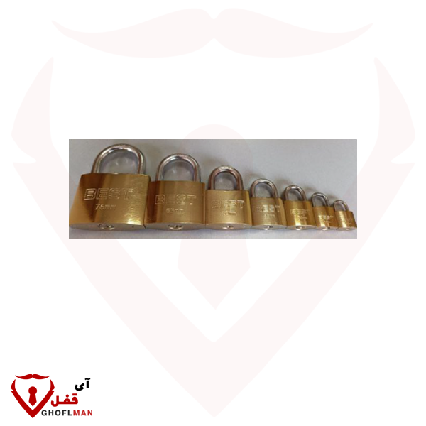 قفل آویز طرح برنجی بست BEST