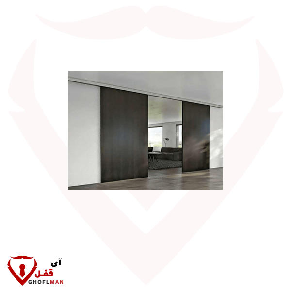 مکانیزم دو درب ریلی متقارن برقی مدل مگنتیک سینکرونایز وال هنگ چوبی کد: K092 فانتونی FANTONI