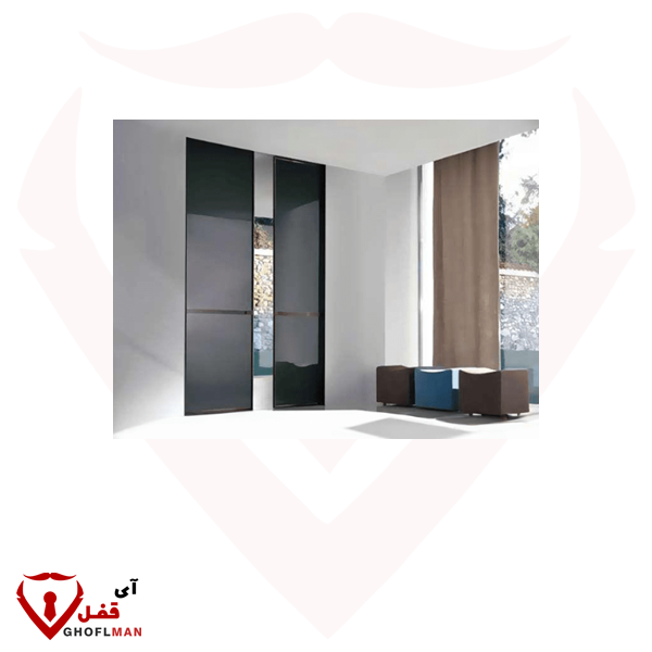 مکانیزم دو درب ریلی متقارن برقی مدل مگنتیک سینکرونایز پاکت در شیشه ای کد: K095  فانتونی FANTONI