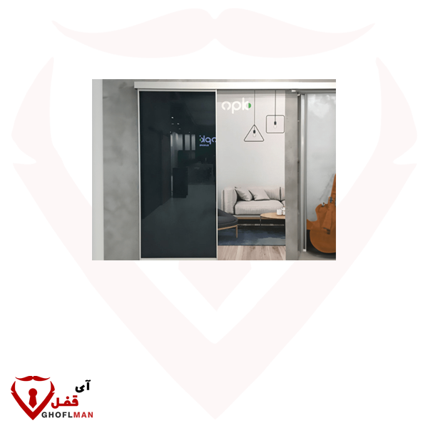 مکانیزم وال هنگ شیشه ای تک درب با پروفیل آلومینیومی دور درب با عرض حداکثر 120 کد: K105 فانتونی FANTONI