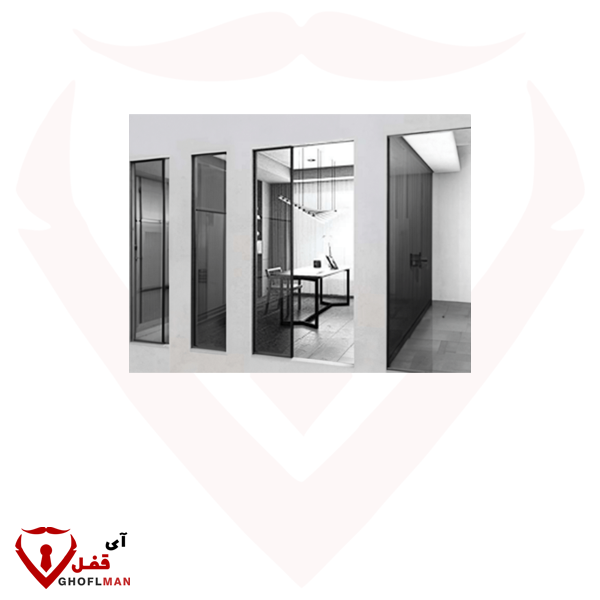 مکانیزم درب پاکت در توکار شیشه ای با پروفیل آلومینیومی تک درب با عرض حداکثر 120 کد: K109 فانتونی FANTONI