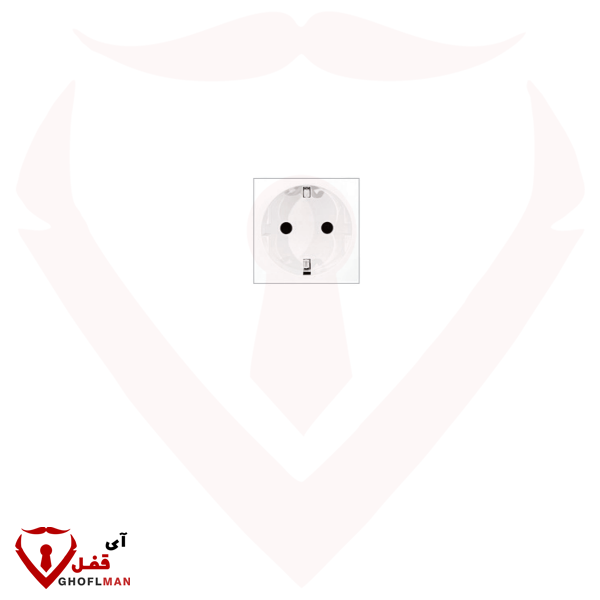 پریز برق یدک ارت دار کد 10124 ملونی MELLONI