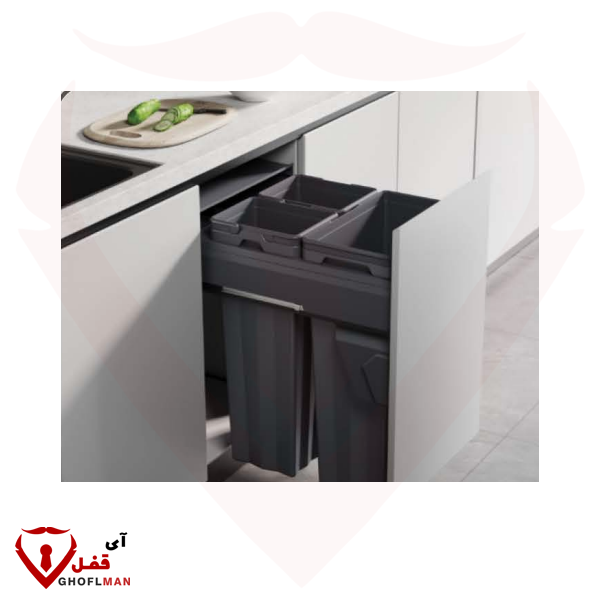 سطل زباله سه مخزنه مدل BY_3 برند بلو BLUE