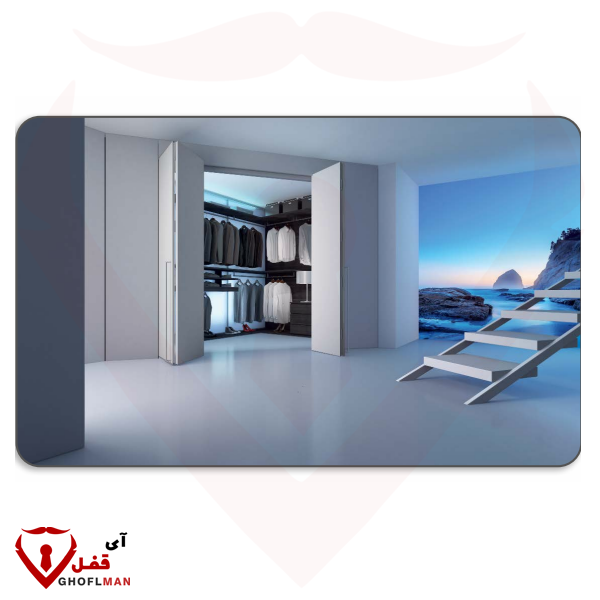 مکانیزم درب ریلی آکاردئونی کد BT9 بلو BLUE