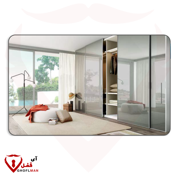 مکانیزم درب ریلی تاپ لاین توکار آرام بند کد BT6 بلو BLUE