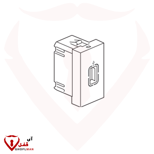سوکت تک ماژول USB A کد 10162 ملونی MELLONI