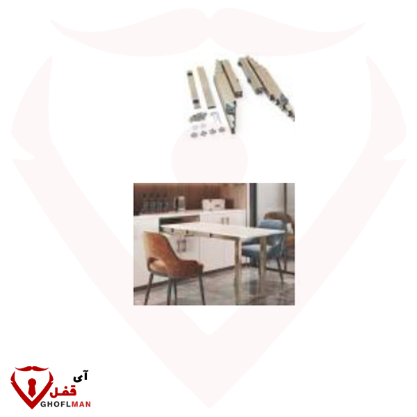 میز ریلی قفل دار پایه دار جمع شونده 9260 ملونی MELLONI
